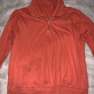 burnt orange brandy melville quarter zip